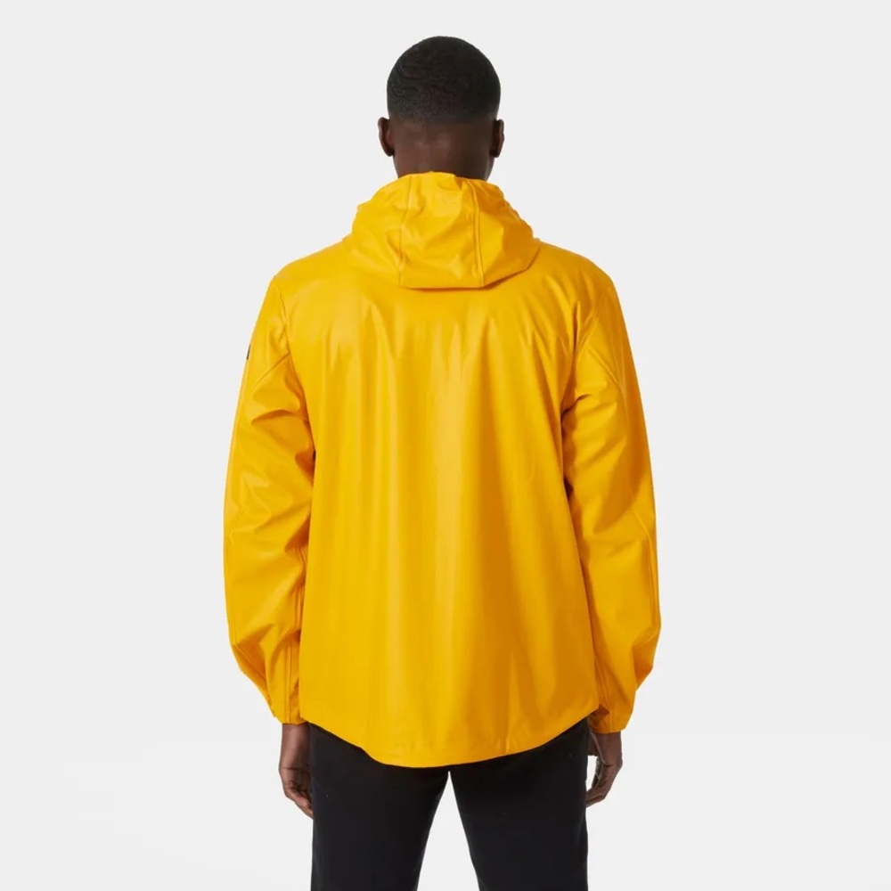 NWT Helly Hansen Men's Moss Rain Jacket Essentially Yellow L - Picture 2 of 11
